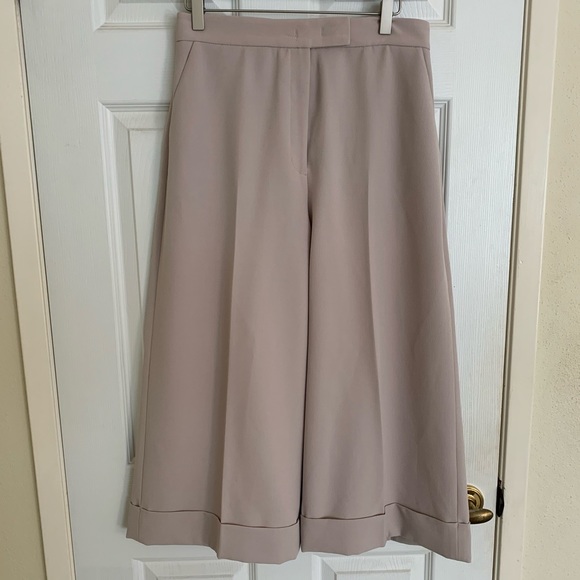 Anne Klein Crepe Cuffed Culottes Business Slacks - Picture 2 of 5